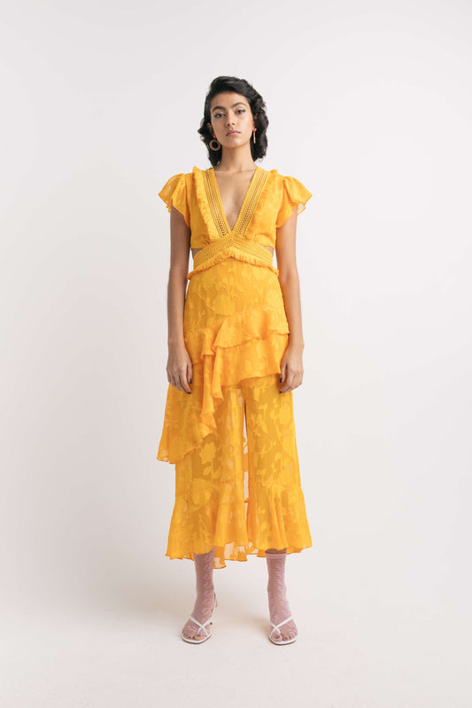 Citrine maxi dress